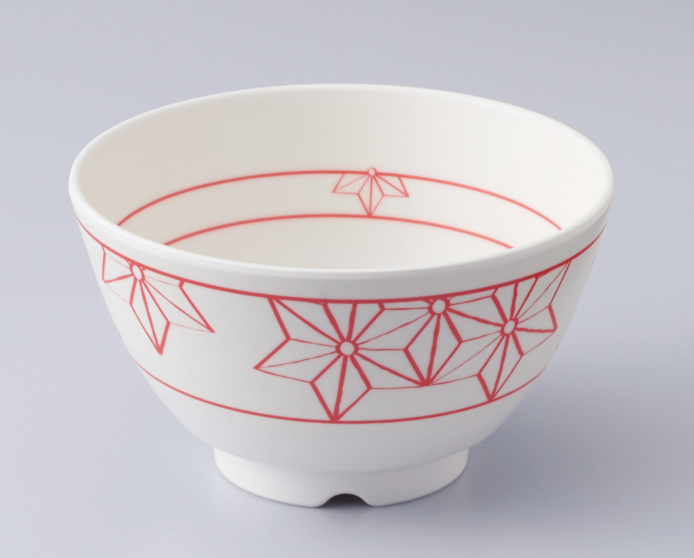 3301-0042 メラミン食器 12cm 飯碗 吉粋 目安:白飯180g (身∅12.3×7H・440ml 蓋 ∅12.4×2.7H)