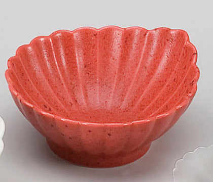 3102-0101 美濃焼 菊彫一方上り3.5寸小鉢(10.4φ×H5.3)