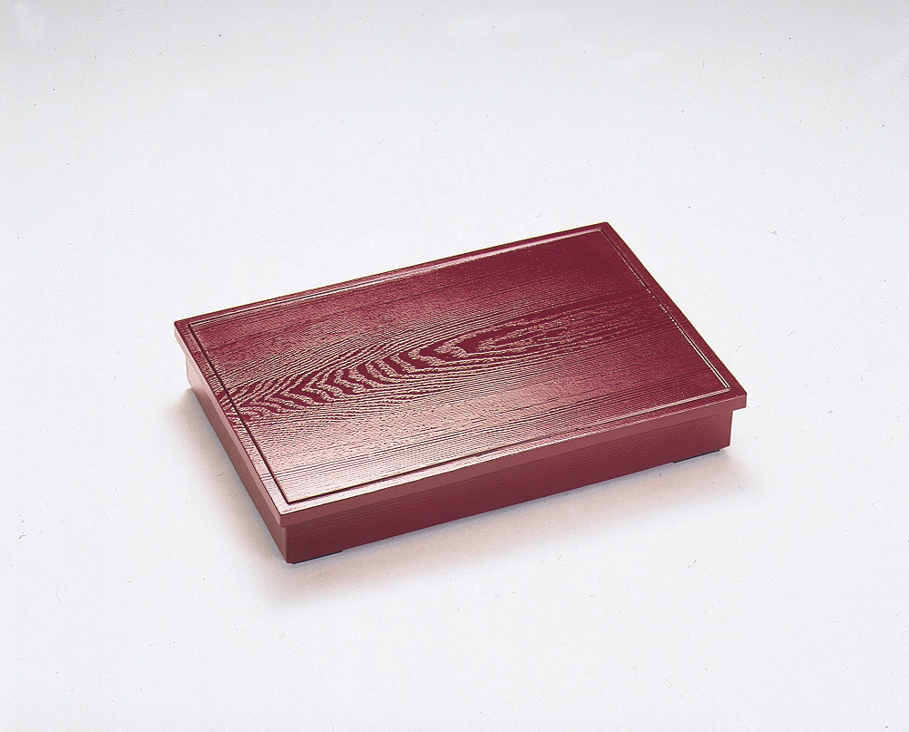 3201-0001
自社製越前漆器(ABS・内塗なし) 尺3木目松華堂(38.5×26.5×H6.5)(身・蓋)
