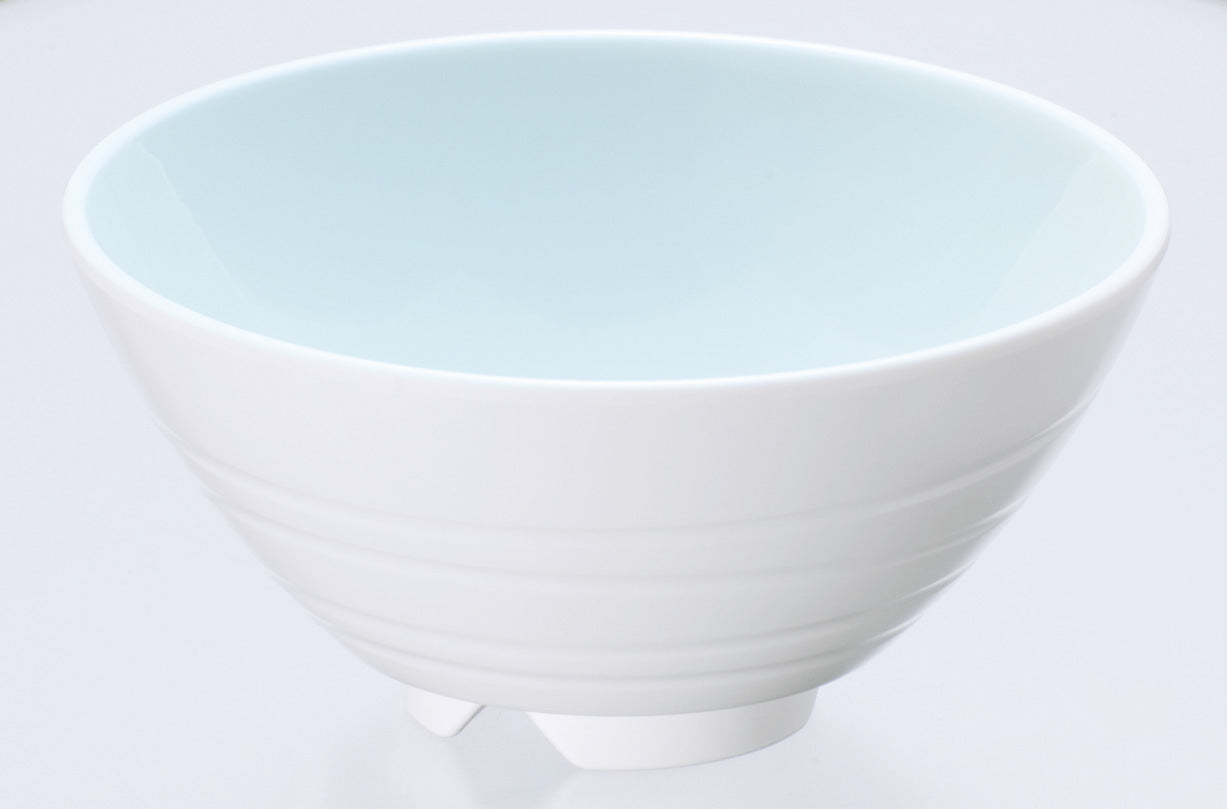 3301-0006 メラミン食器 飯碗・小 目安:白飯120g (身 ∅12.1×5,8H・280ml 蓋 ∅11.5×2.5H)