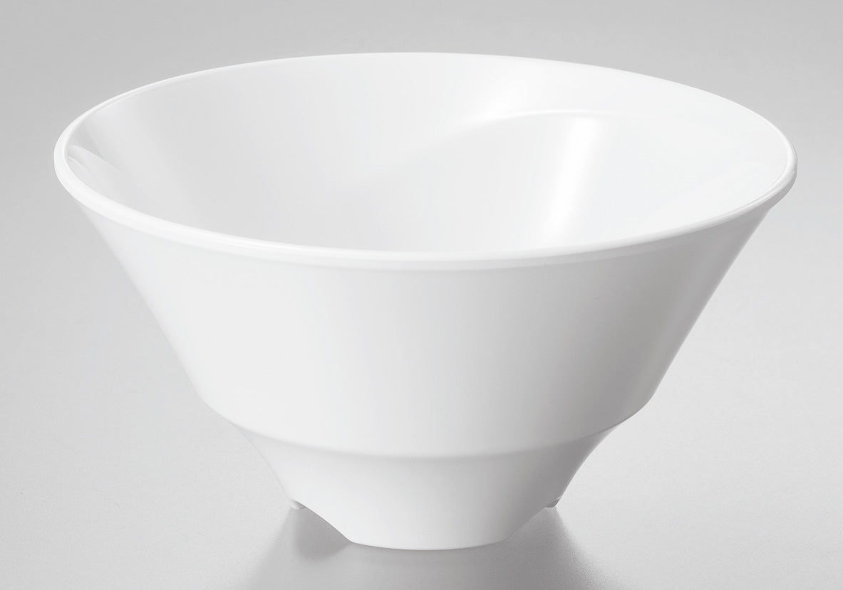 3301-0032 メラミン食器 スパイラルライスボール 目安:白飯160g (∅13×6.7H・380ml)