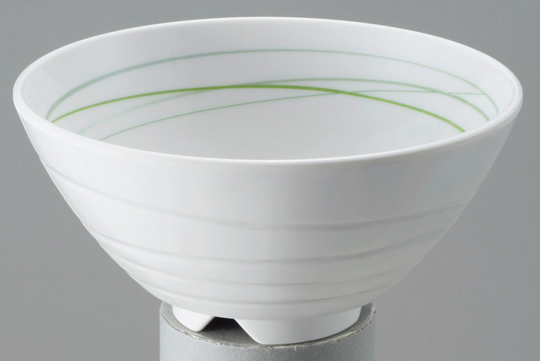 3301-0006 メラミン食器 飯碗・小 目安:白飯120g (身 ∅12.1×5,8H・280ml 蓋 ∅11.5×2.5H)