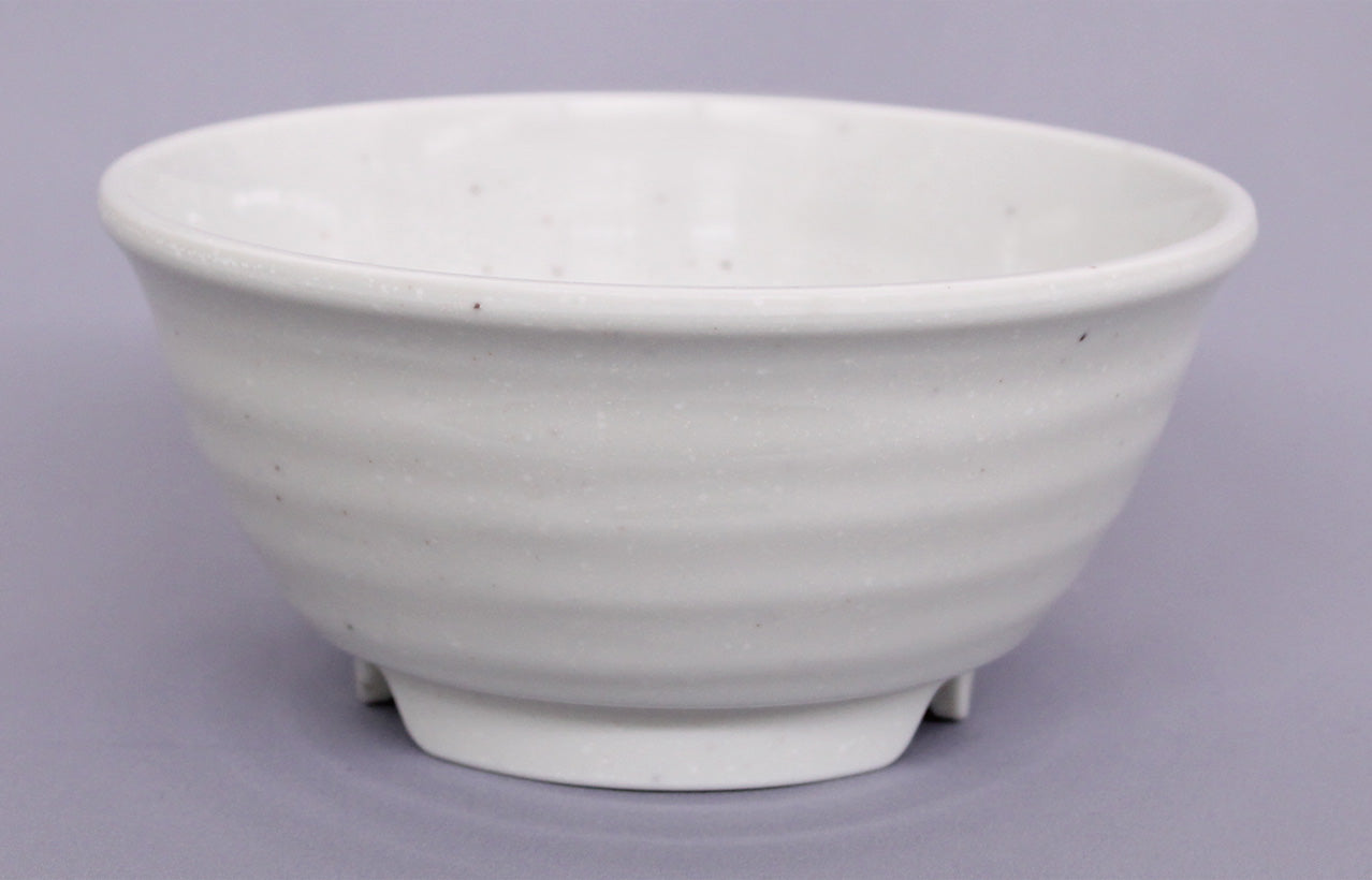 3301-0037 メラミン食器 優飯碗・小 コヒキ目安:白飯160g(身 ∅13.2×6H・420ml 蓋 ∅13.4×2.7H)