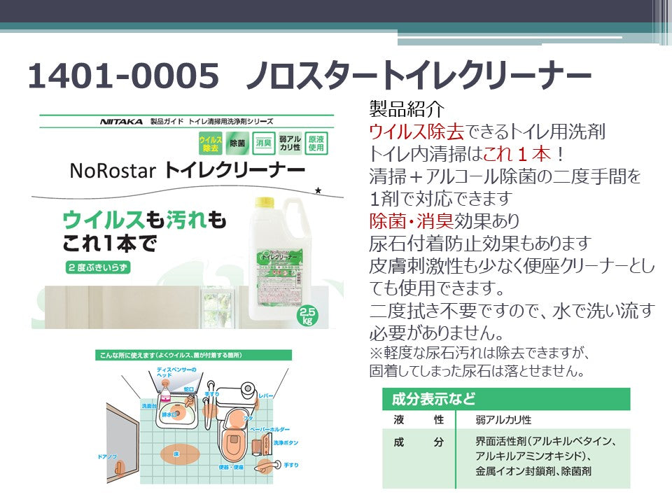 1401-0005 トイレ用清掃剤 ノロスタートイレクリーナー