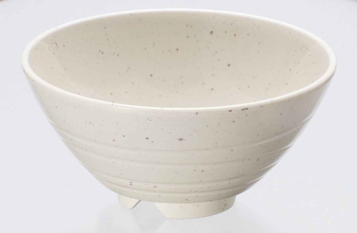 3301-0007 メラミン食器 飯碗・小 グレー 目安:白飯120g(身 ∅12.1×5.8H・280ml 蓋 ∅11.5×2.5H)
