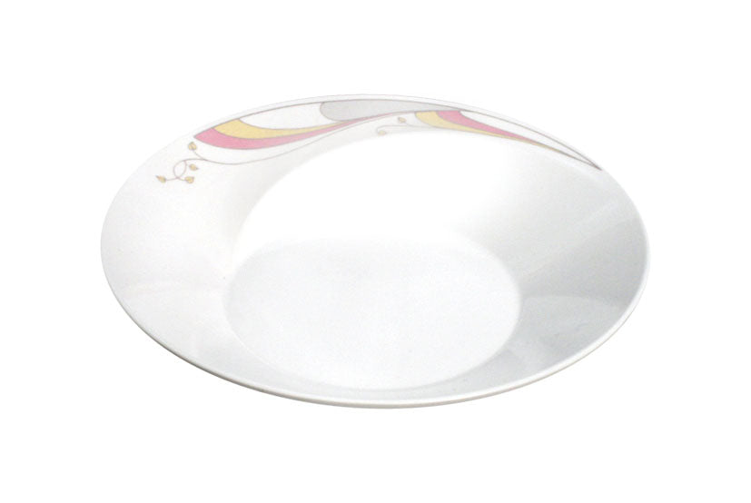 3302-0047 メラミン食器 19cm スパイラルプレート ∅18.9×3.7H・500ml