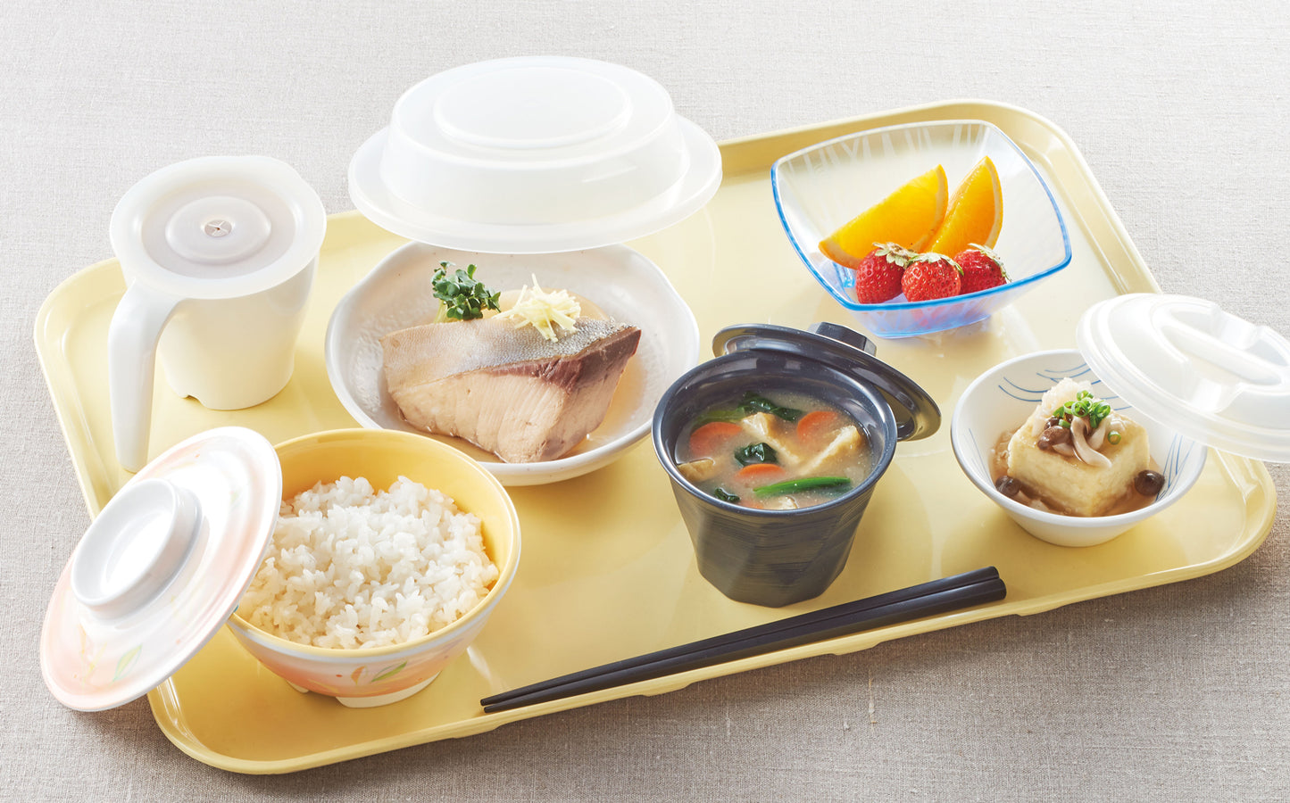 3302-0023 メラミン食器 16cm 多菜皿 ∅16×3.6H