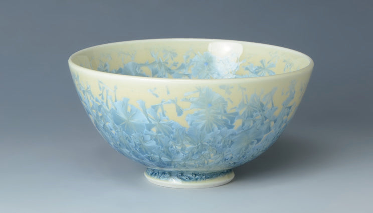 3103-0051 京焼 飯碗 花結晶 12.5φ×H6cm
