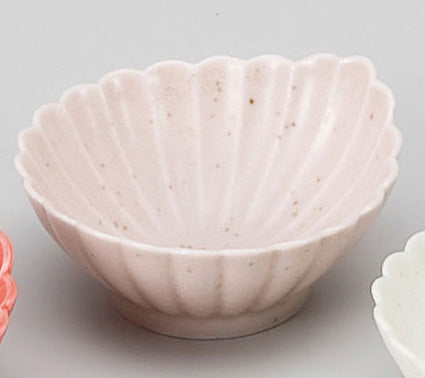 3102-0101 美濃焼 菊彫一方上り3.5寸小鉢(10.4φ×H5.3)