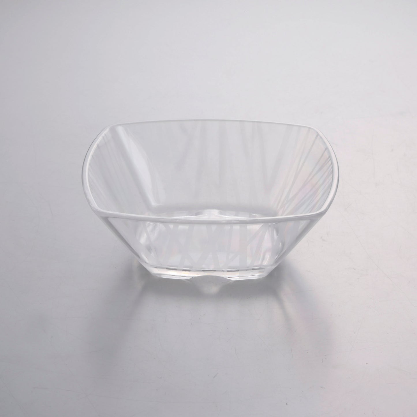 3303-0061 ポリカーボネート製 12cm PCスクエアボール 12.1×12.1×4.5H・280ml