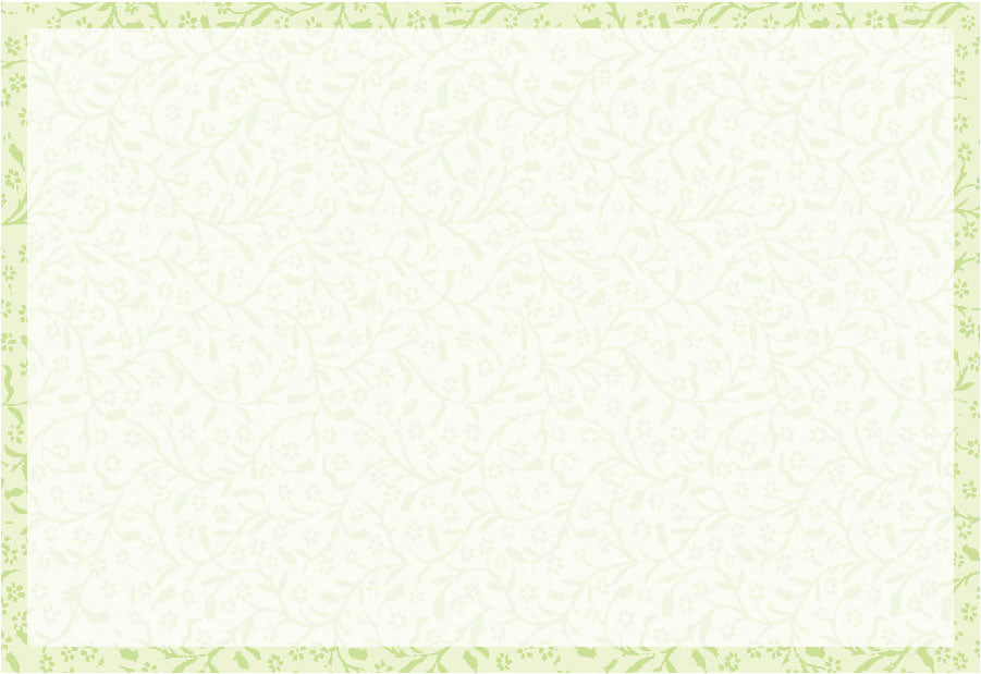 3602-0012　テーブルマット  38cm 100枚入
(38×26cm, 無蛍光,上質紙70g/㎡)
グリーン・ブルー系