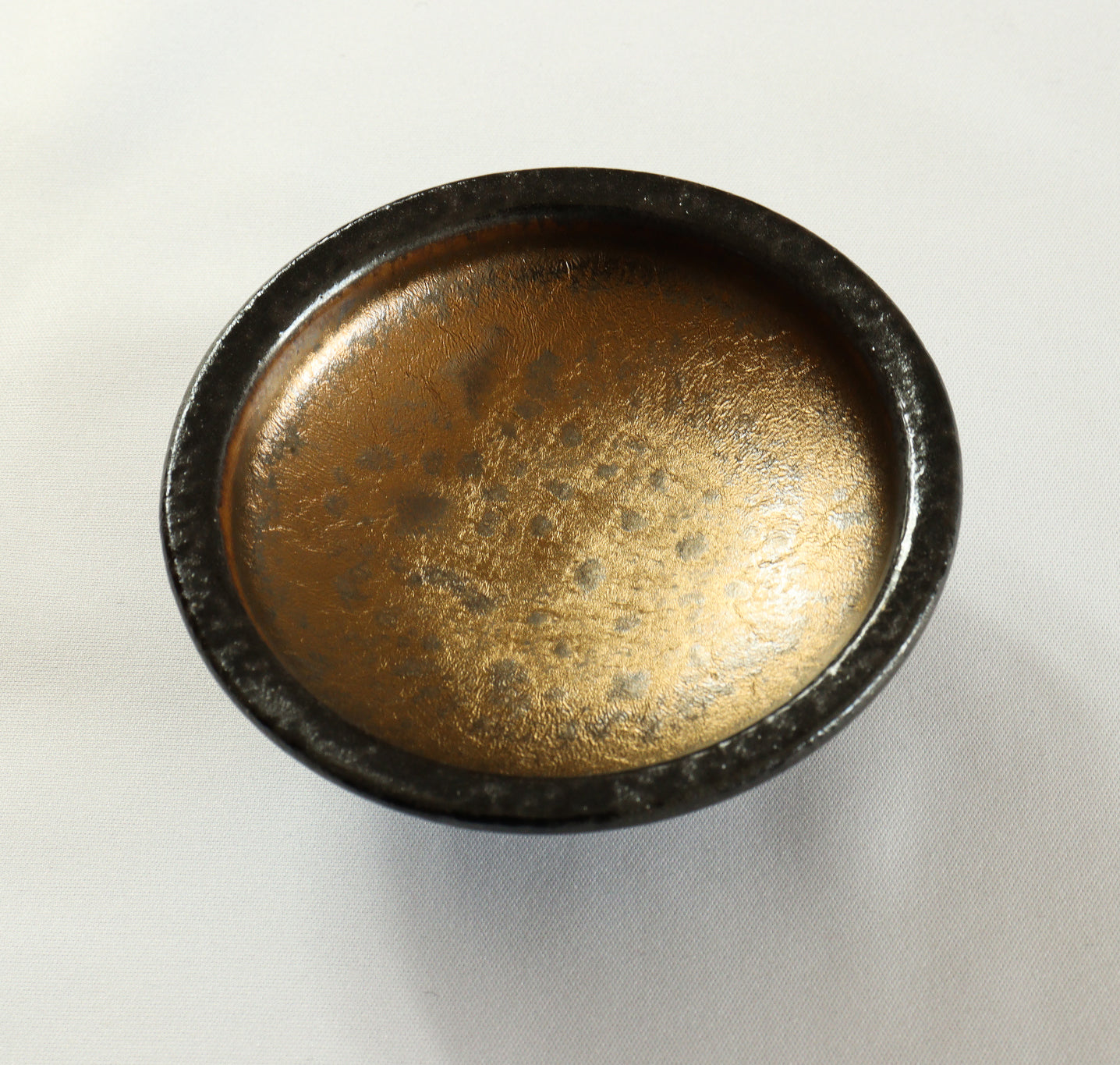 3102-0207 美濃焼　ハイブリッド陶器・磁器高台丸千代口 （9.2φ×H3.3）